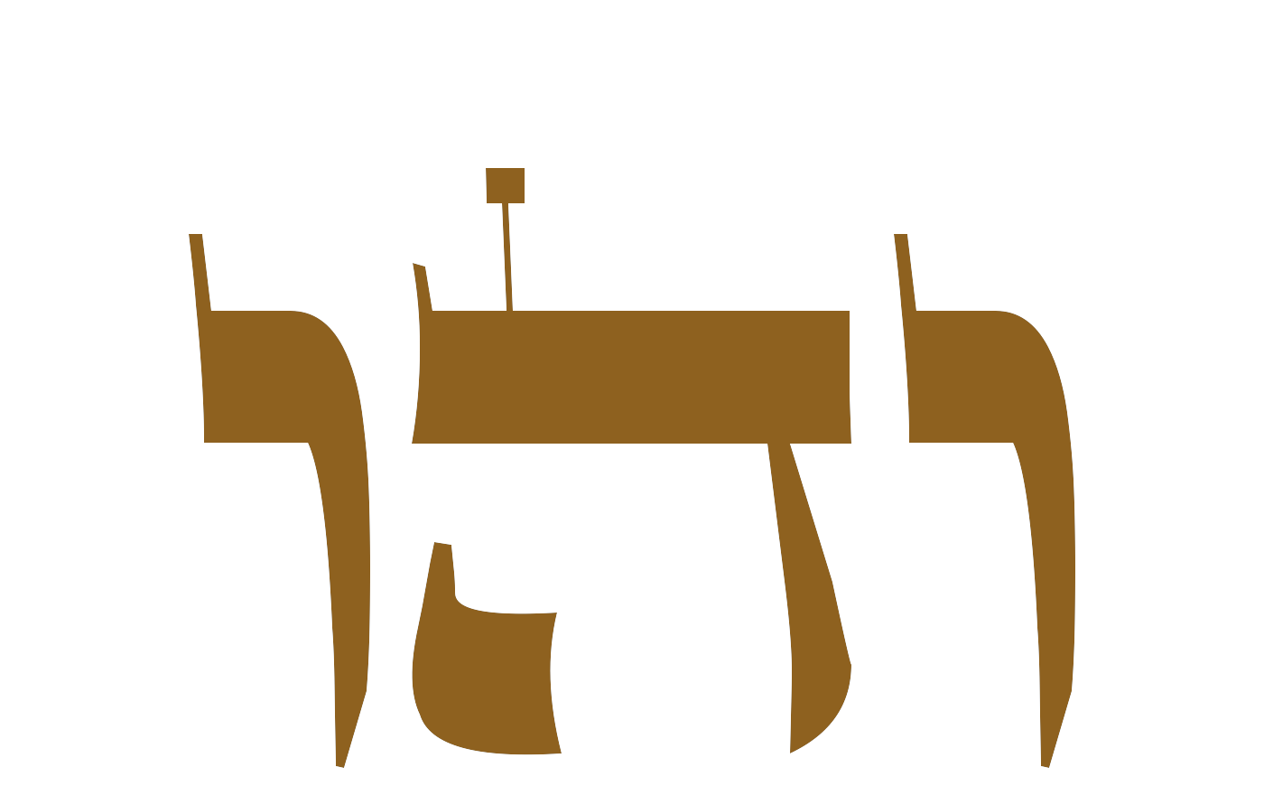 Vav-Hei-Vav, um dos 72 Nomes, em letras ashurit