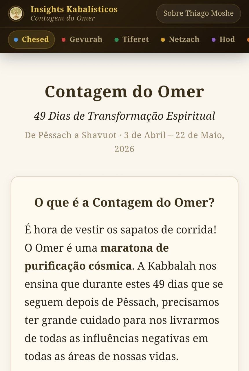 Contagem do Omer App